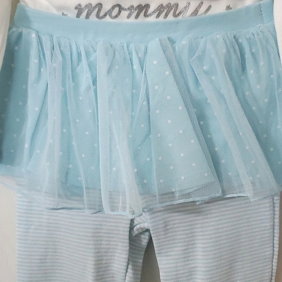 NWT New Carter's Magical Like Mommy Cream & Baby Blue (2) Piece Set 12 Months - Picture 6 of 7